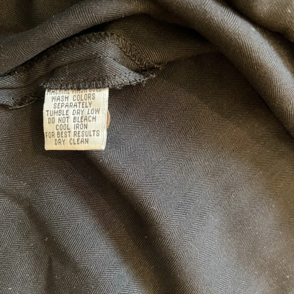 Tommy Bahama Silk Button Up Shirt Men's Large Black Golf "Birdie Watching" - Picture 6 of 10